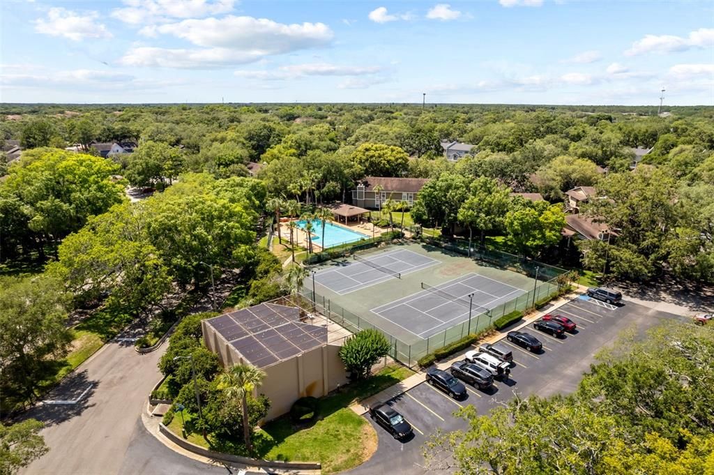 Community Tennis Court and Pool