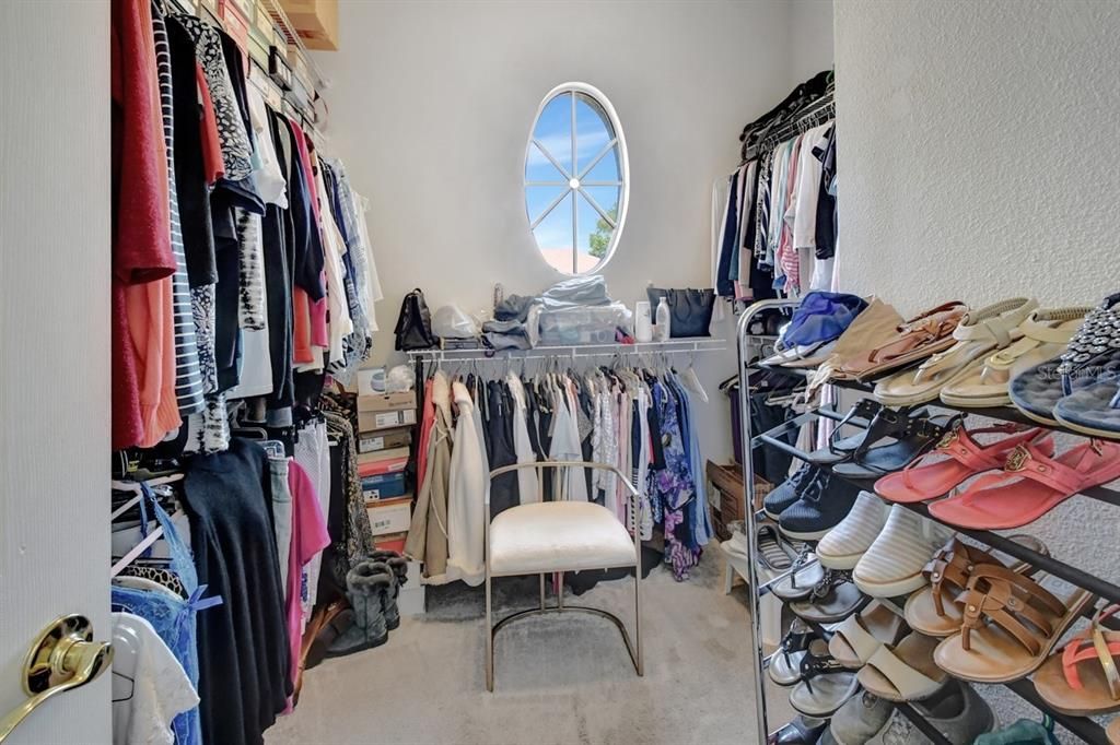 Primary walk-in closet