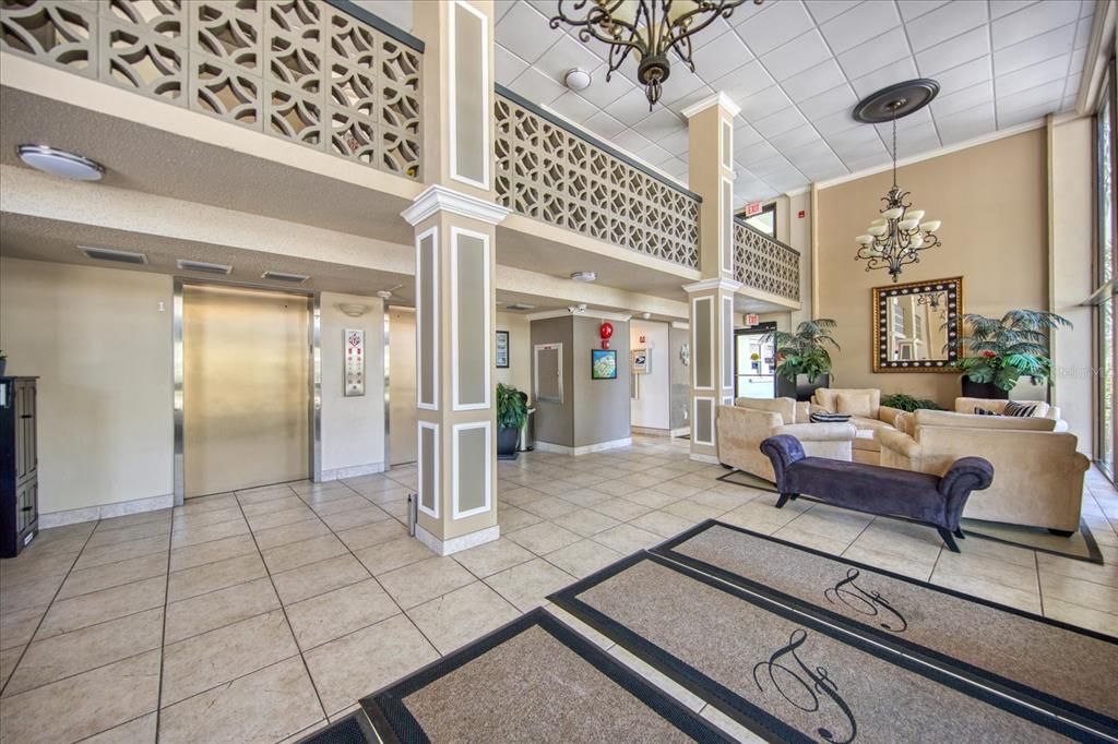 Lobby and sitting area