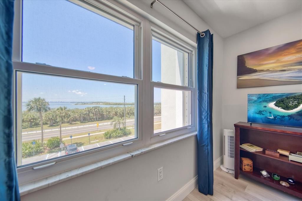 Don't forget about your waterfront view from the bedroom!