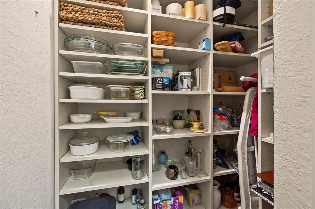 Huge walk-in pantry