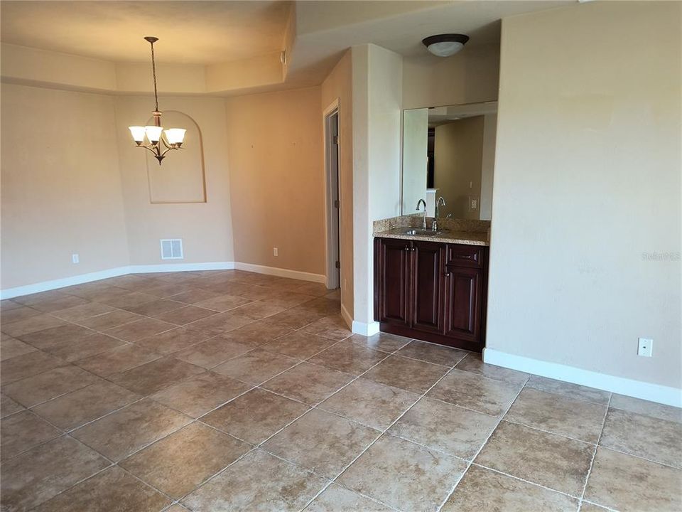 Wet Bar in Living Room