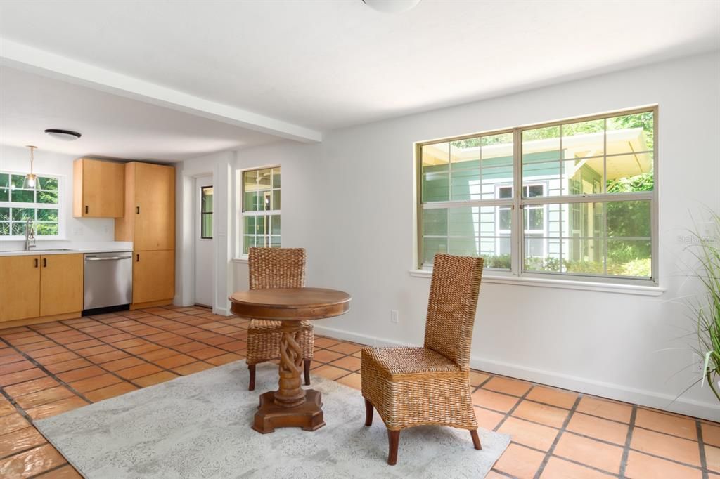 Large Dining Area flexible for extra living space