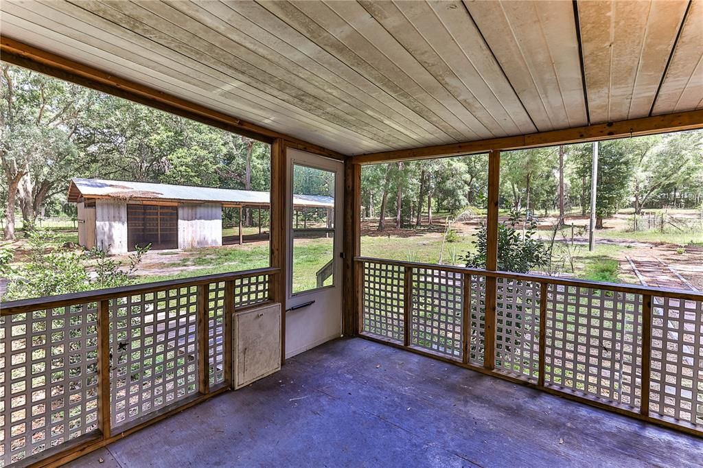 Back Screened Porch