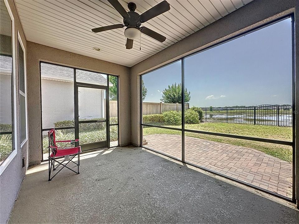 Take in water views from your screened lanai