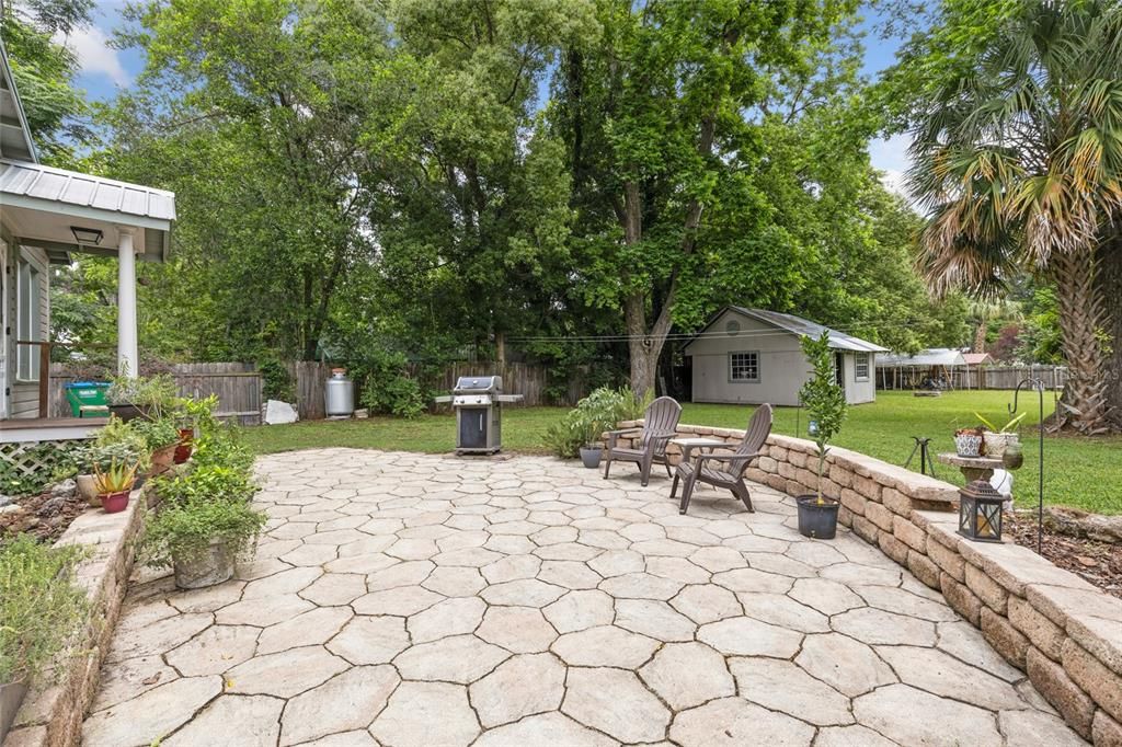 Backyard patio