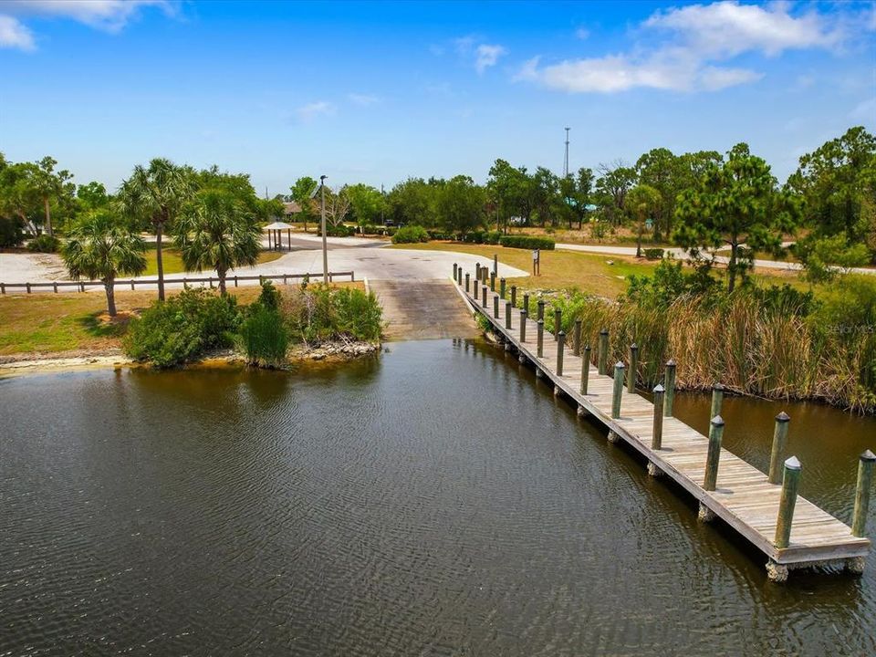 South Gulf Cove Park's Boat Ramp and Dock