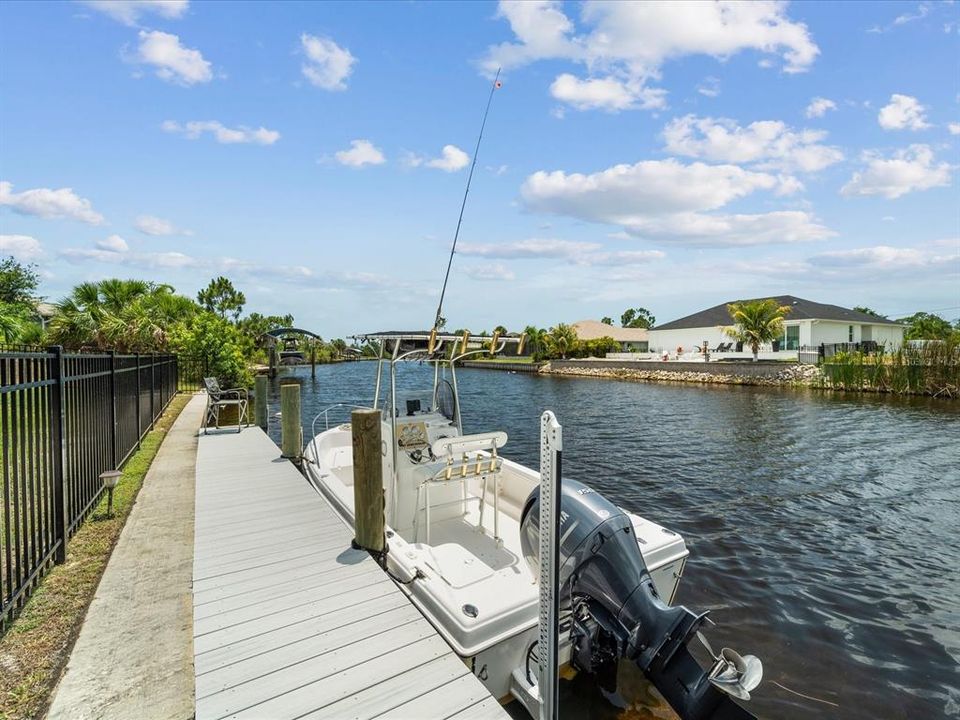 Dock has water & electric