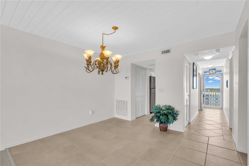 Dining Area facing front of unit