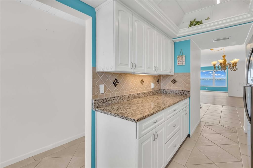 Kitchen facing hallway/Dining area