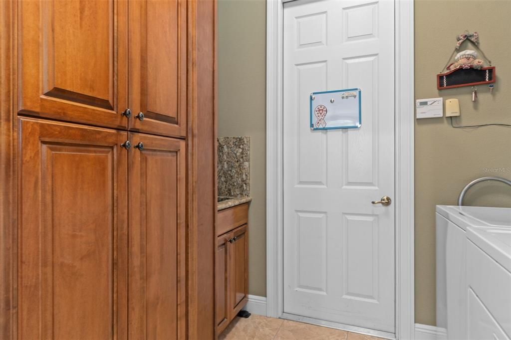 CABINETS IN UTILITY ROOM