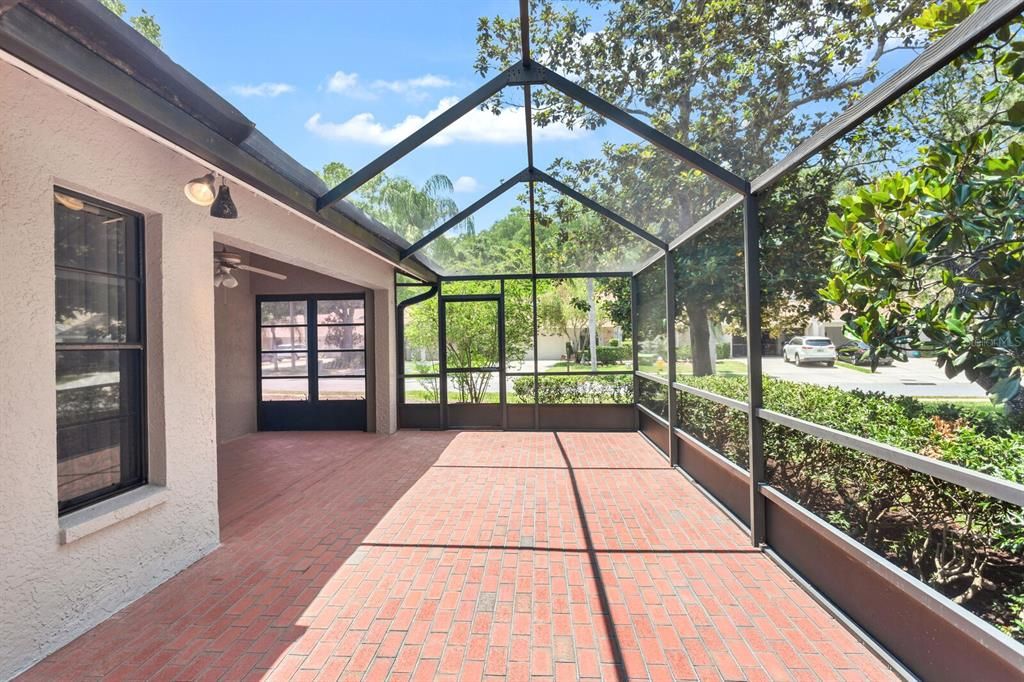 Large Lanai with Both Covered and Sunny Areas