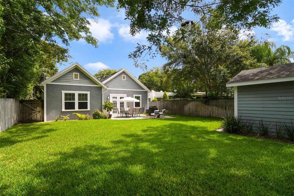 Spacious fenced backyard. Lot 50 X 150