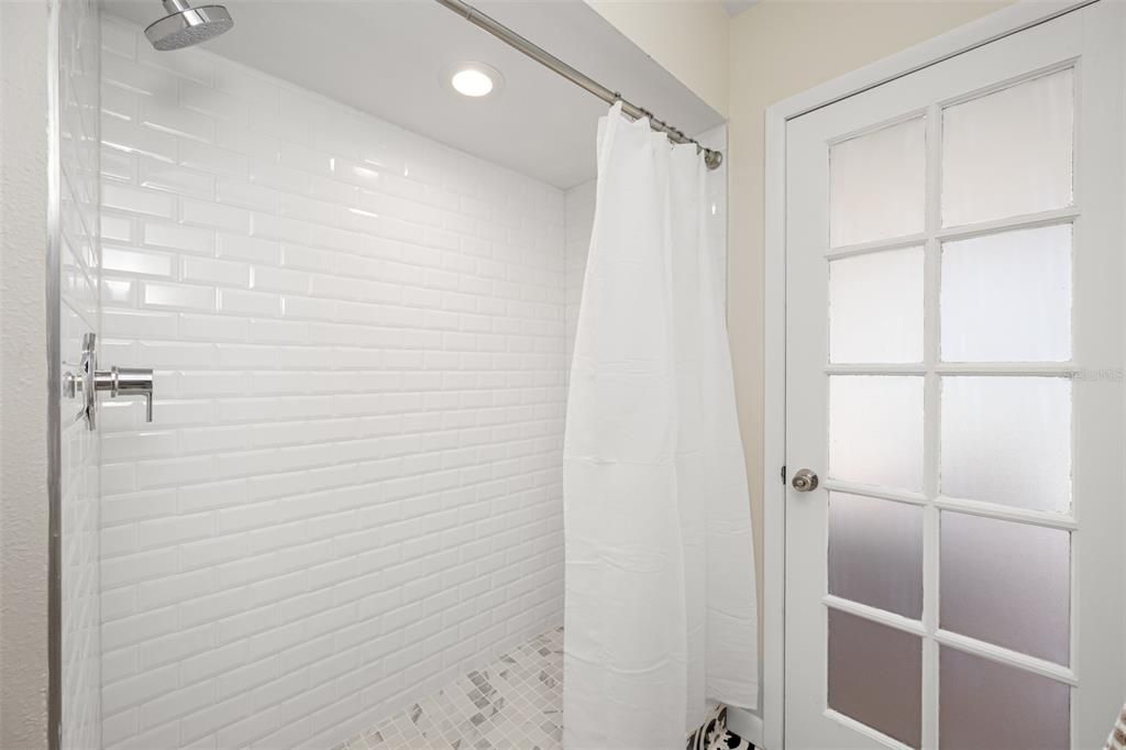 Beautiful updated full bath with stand up brand new shower