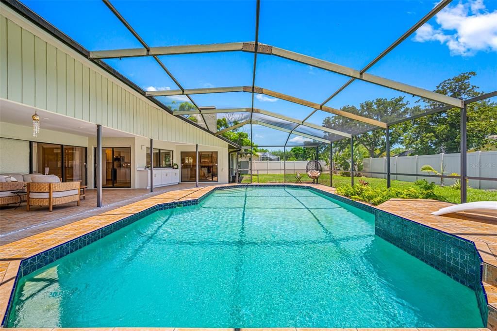 Large HEATED and SALT water pool is PERFECT YEAR ROUND!