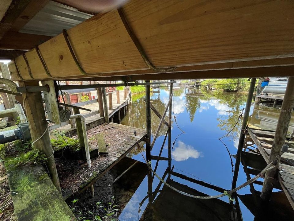 Boathouse and docks.