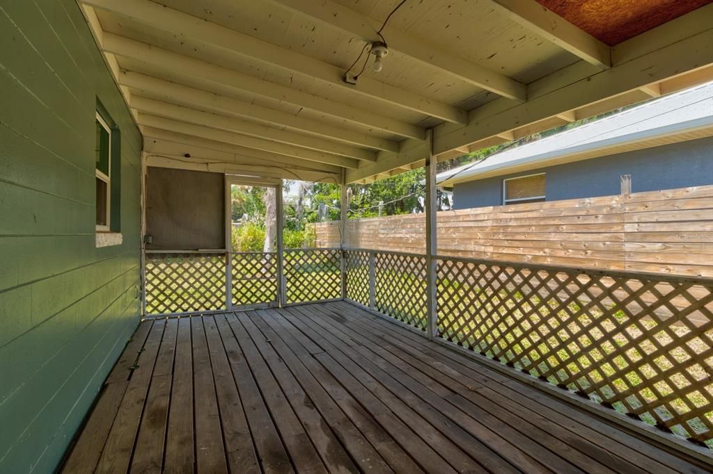 Side Porch Area