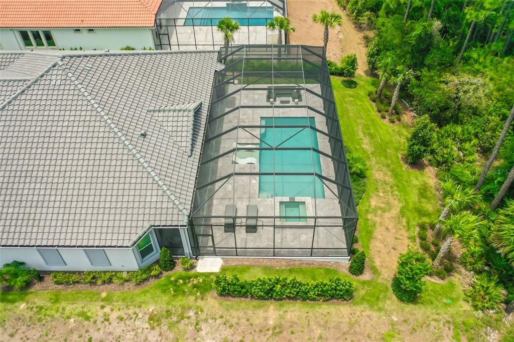 Aerial View of Pool & Preserve