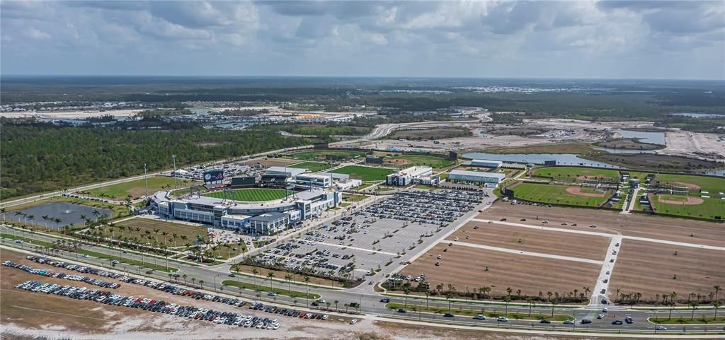 Aerial of the Braves stadium "Cool Today"