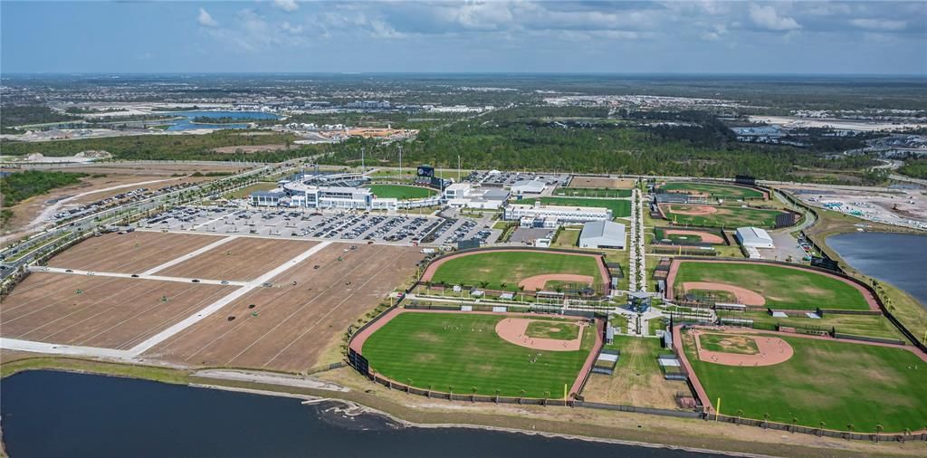 Aerial of the Braves stadium "Cool Today"