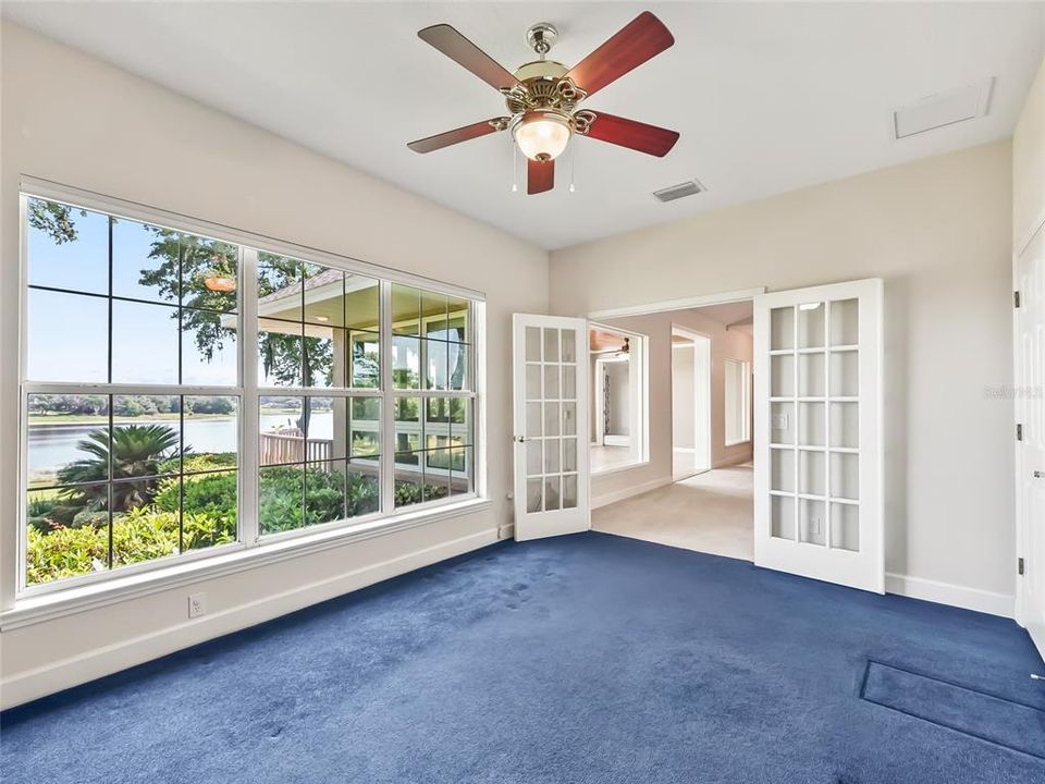 Looking across study toward main living area