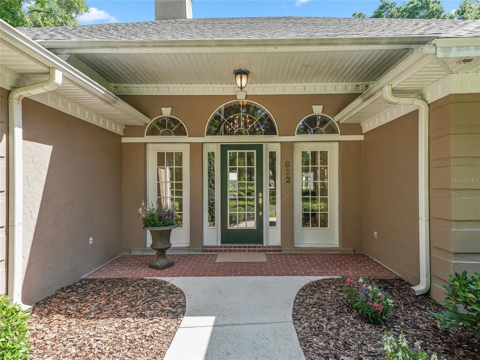 Close up view of home's front entrance