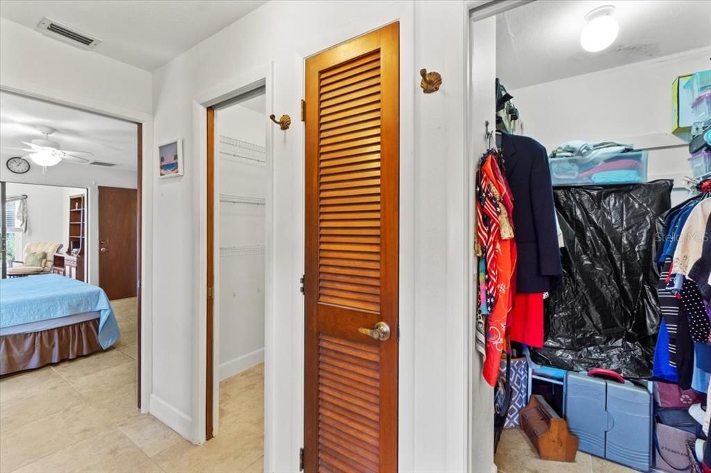 Master Bed walk in closets