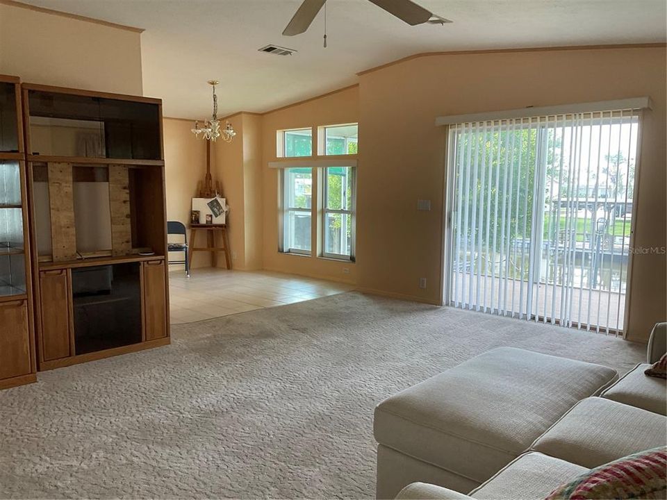 Kitchen and dining room combination