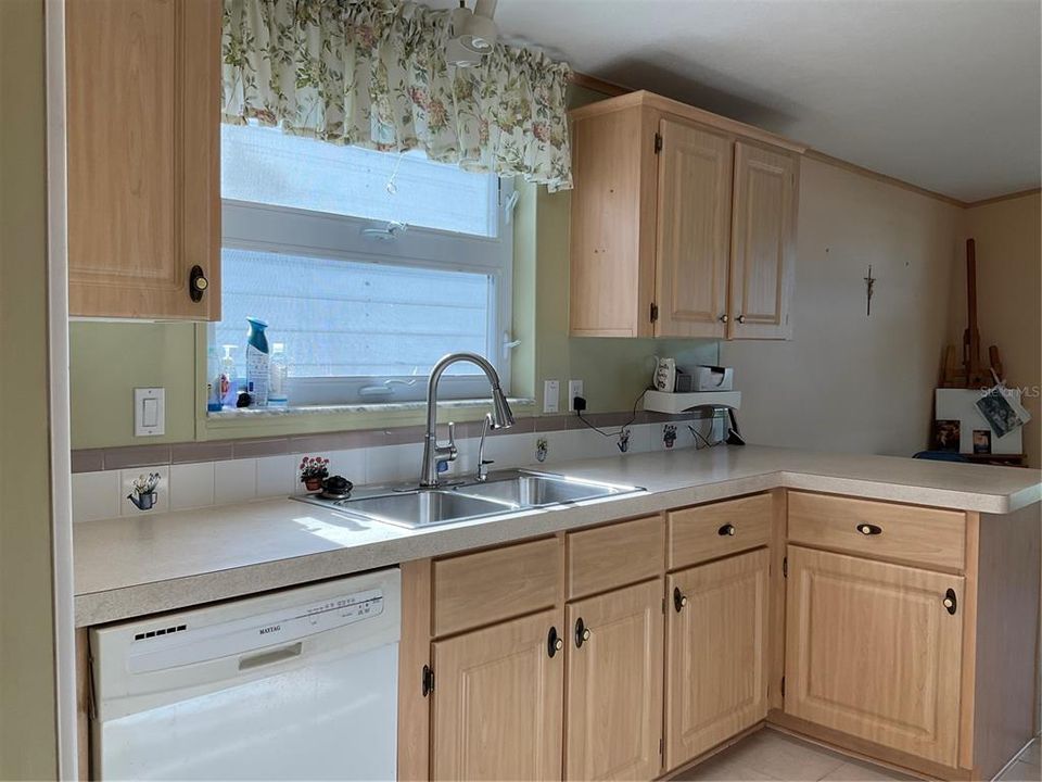 Kitchen with window over sink