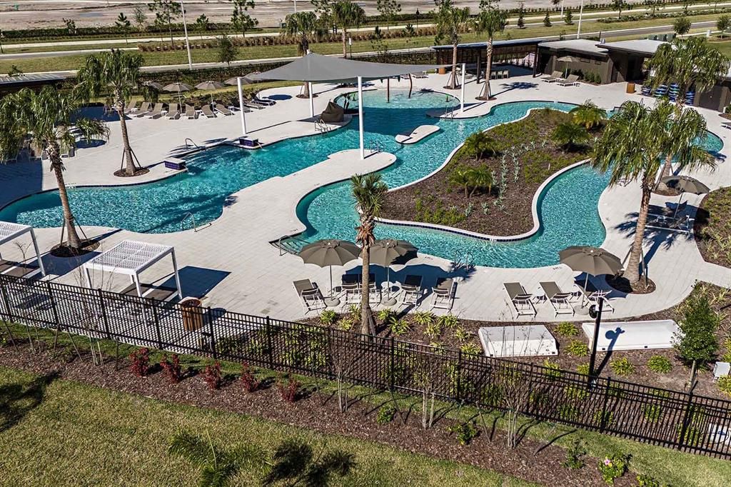 Clubhouse Amenities Aerial View