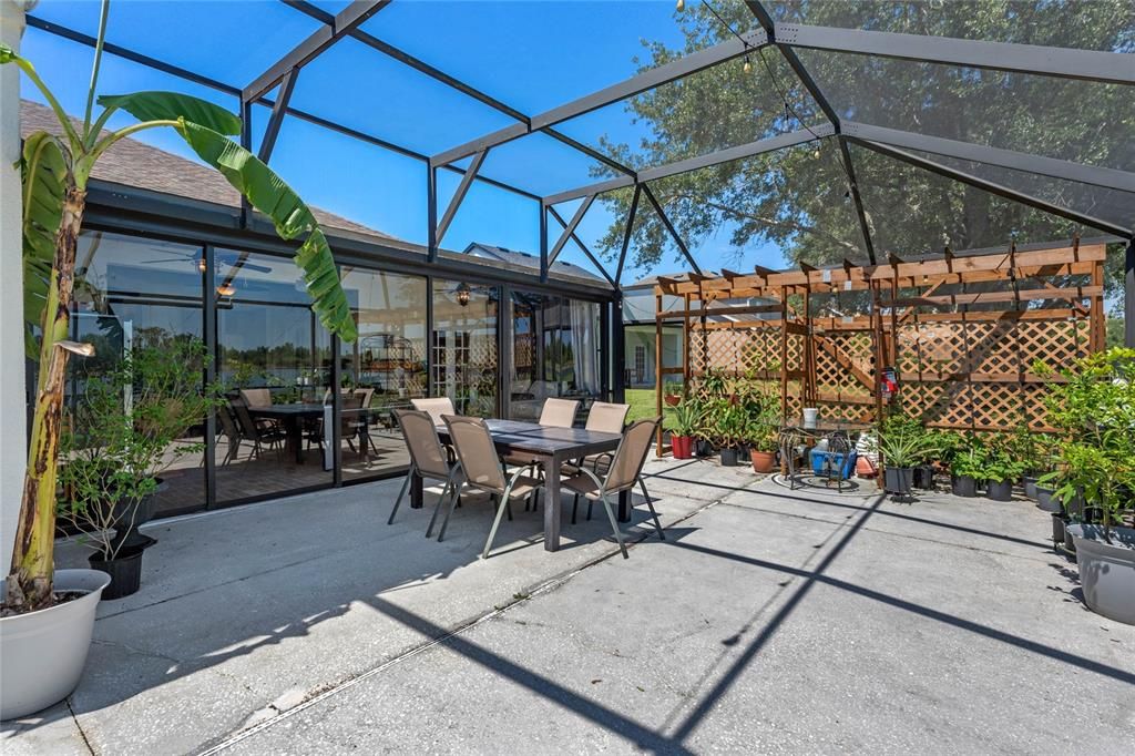 Screened patio