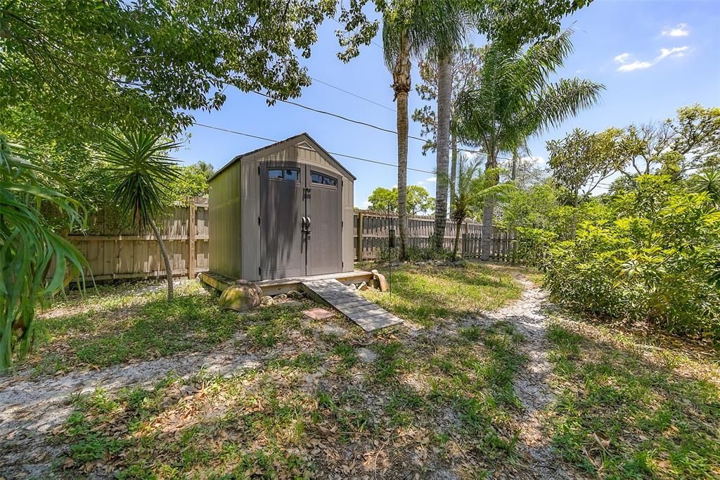 REAR YARD SHED