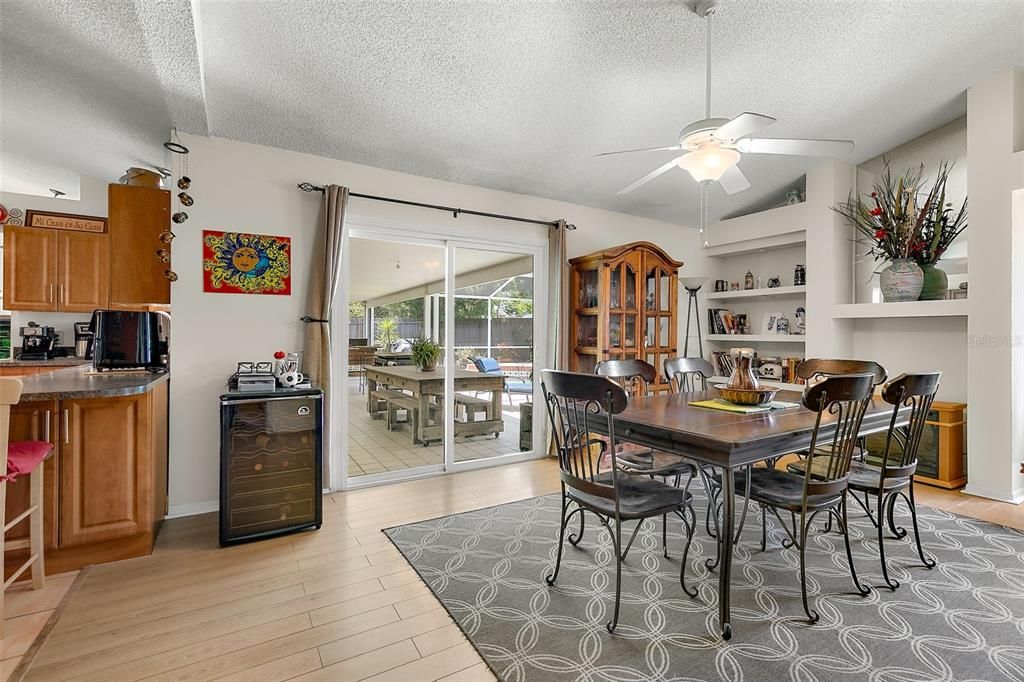 FAMILY ROOM OVERLOOKING PATIO