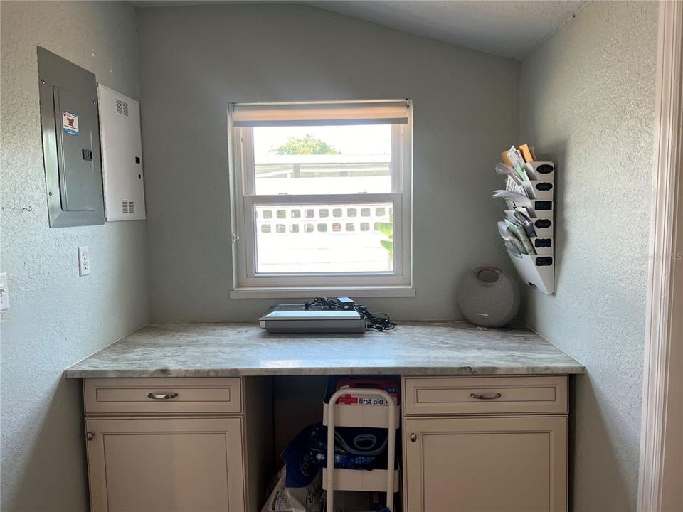 Flex space in laundry room