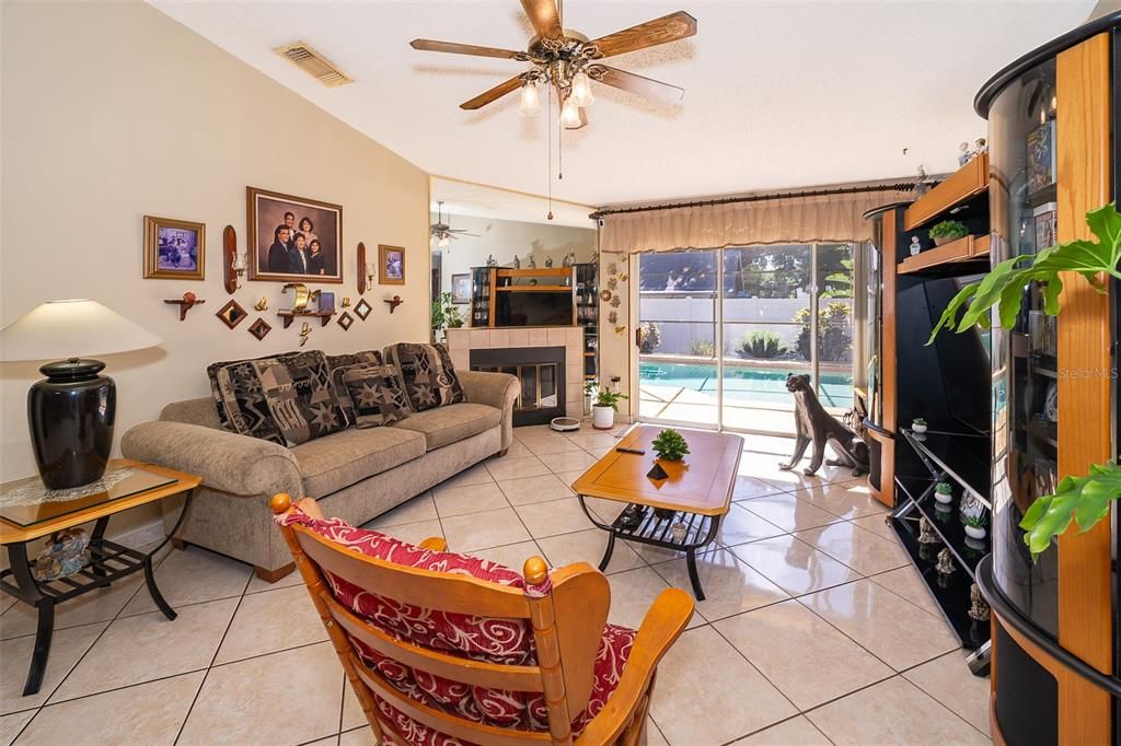 Family Room with Fireplace