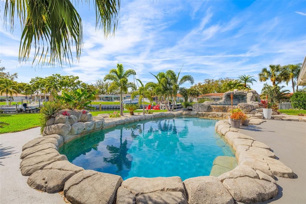 Unique, Salt Water Pool overlooks the Canal