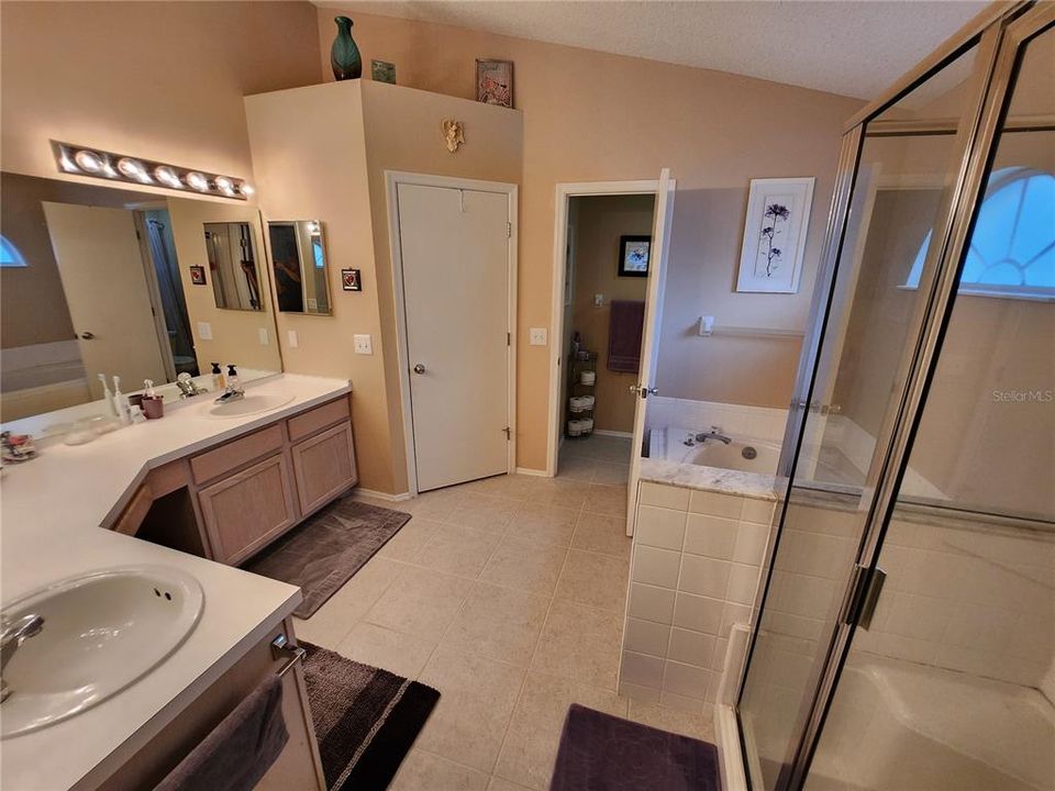 Master Bath with separate tub and shower