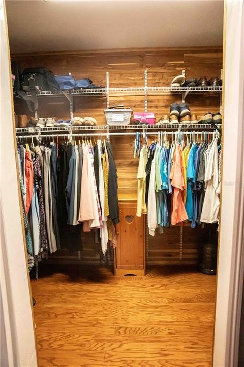 Cedar lined closet