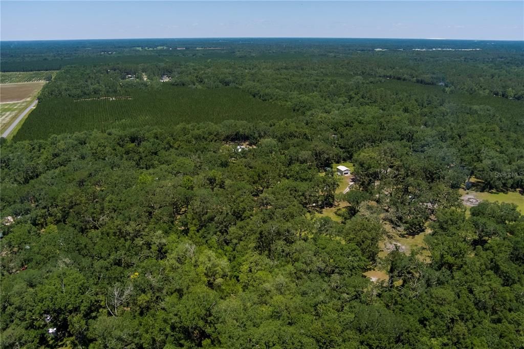 Aerial View of land.