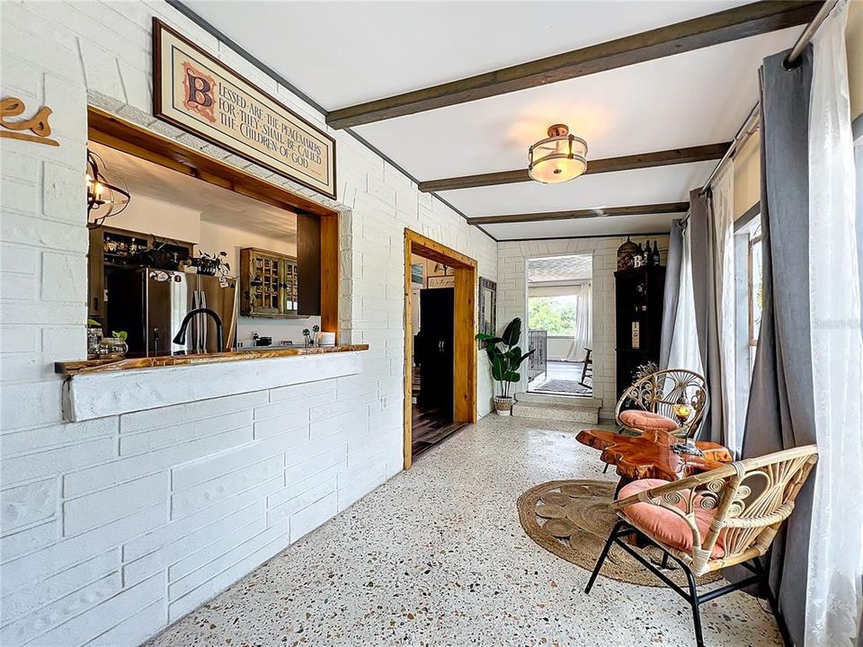 Modern Retro Entry with Original Terrazzo floor