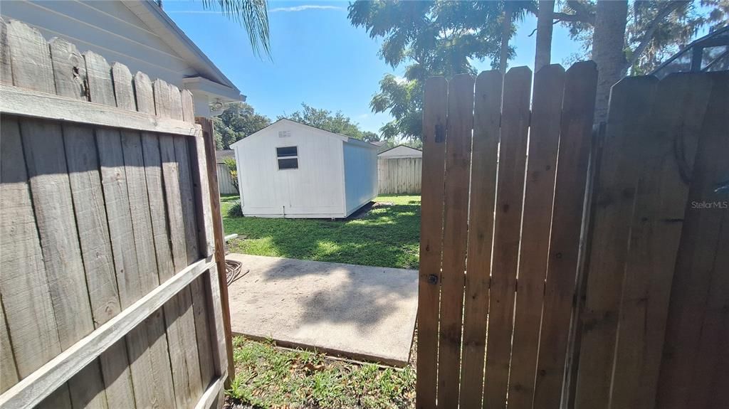 Second gate to backyard. (Gates on both sides of house).