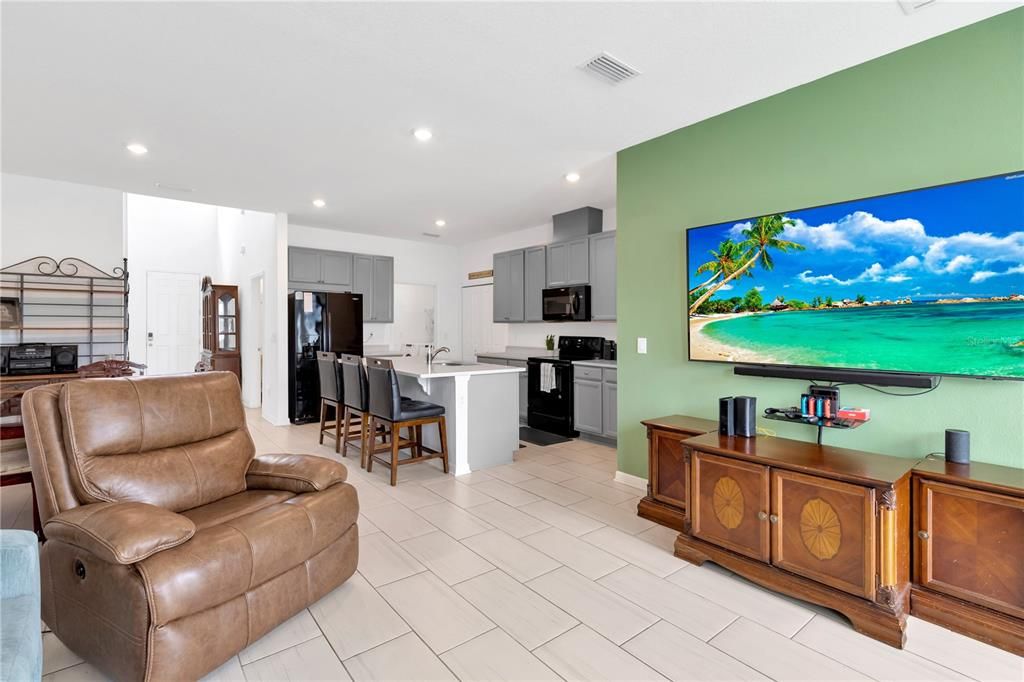 Double vanity,  large walk-in shower and separate water closet to the right