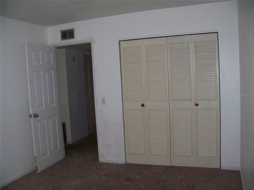 Front- north facing bedroom- view of closet