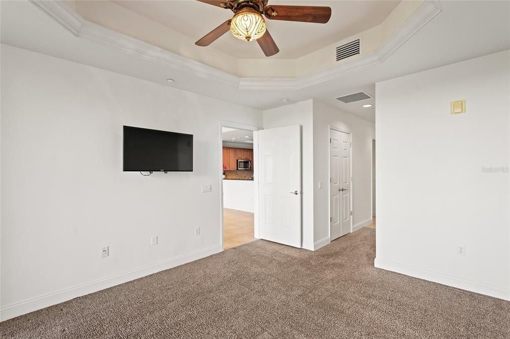 Primary Bedroom with Trayed Ceilings