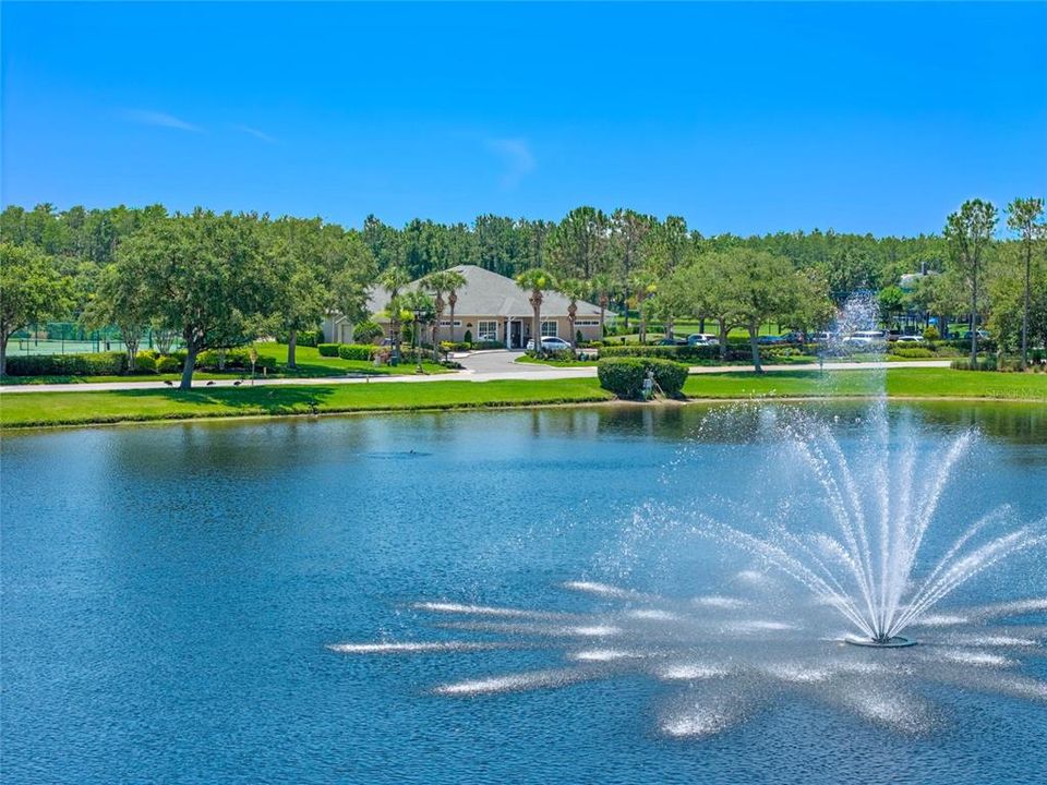 Lake with Fountain