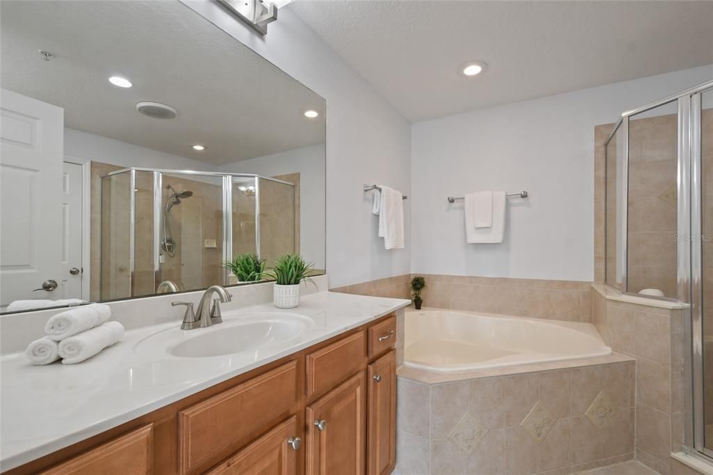 Serene Master bathroom