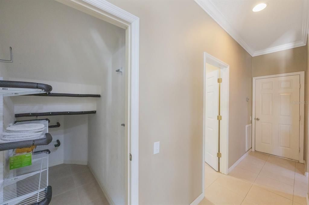 Under stairs walk-in closet