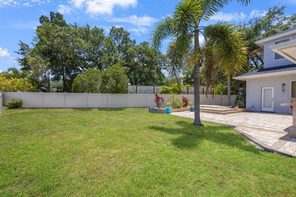 Plenty of yard space for play and pool