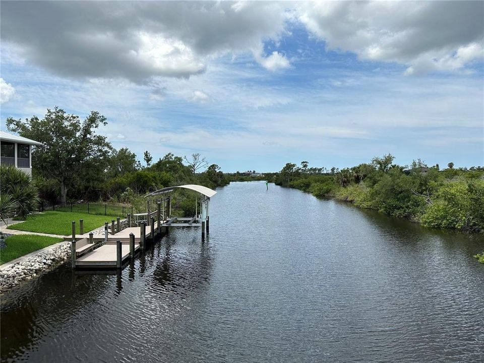 View from the bridge towards the Myakka River.