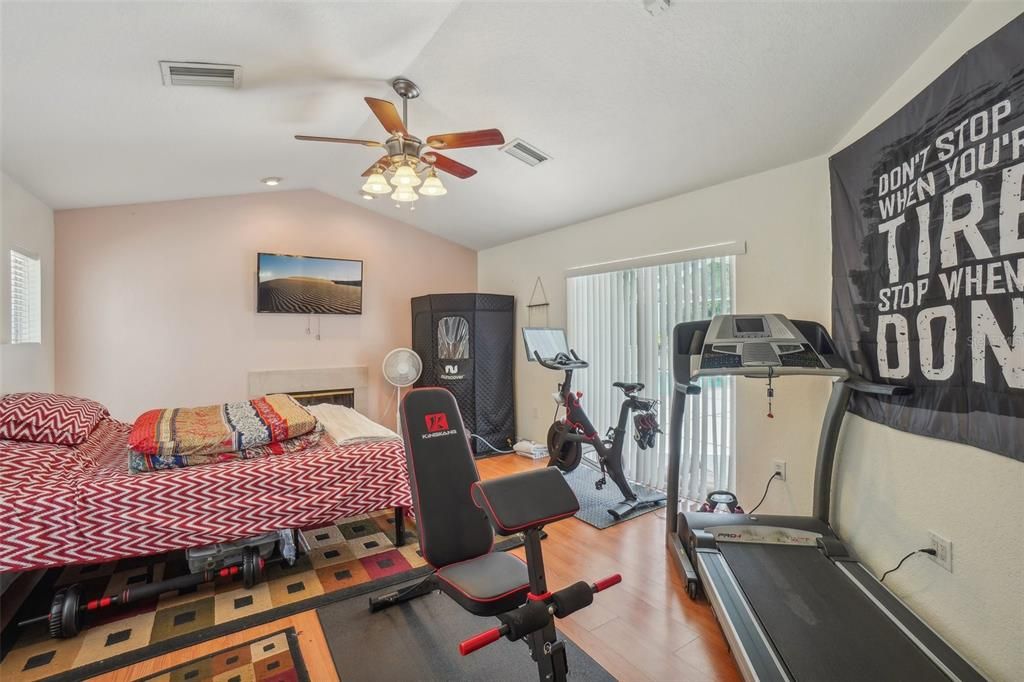 2nd Bedroom with Fireplace